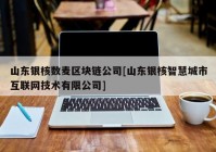 山东银核数麦区块链公司[山东银核智慧城市互联网技术有限公司]