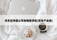 乐东区块链公司有哪些项目[乐东产业园]